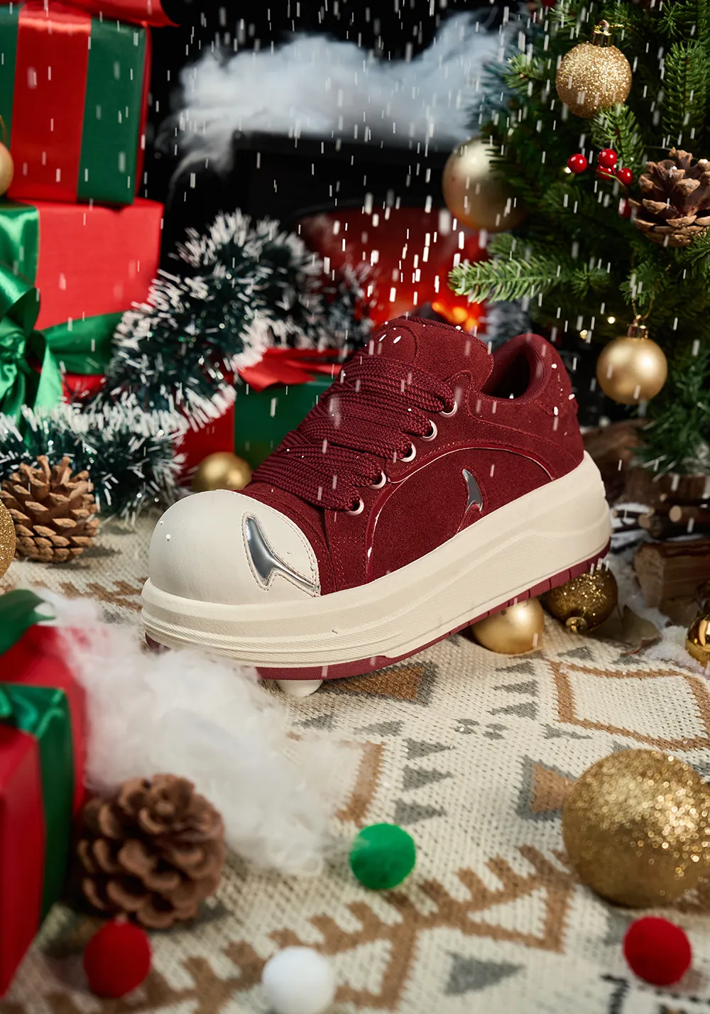 SMILEY丨Big Head Shoes Series-Red Velvet