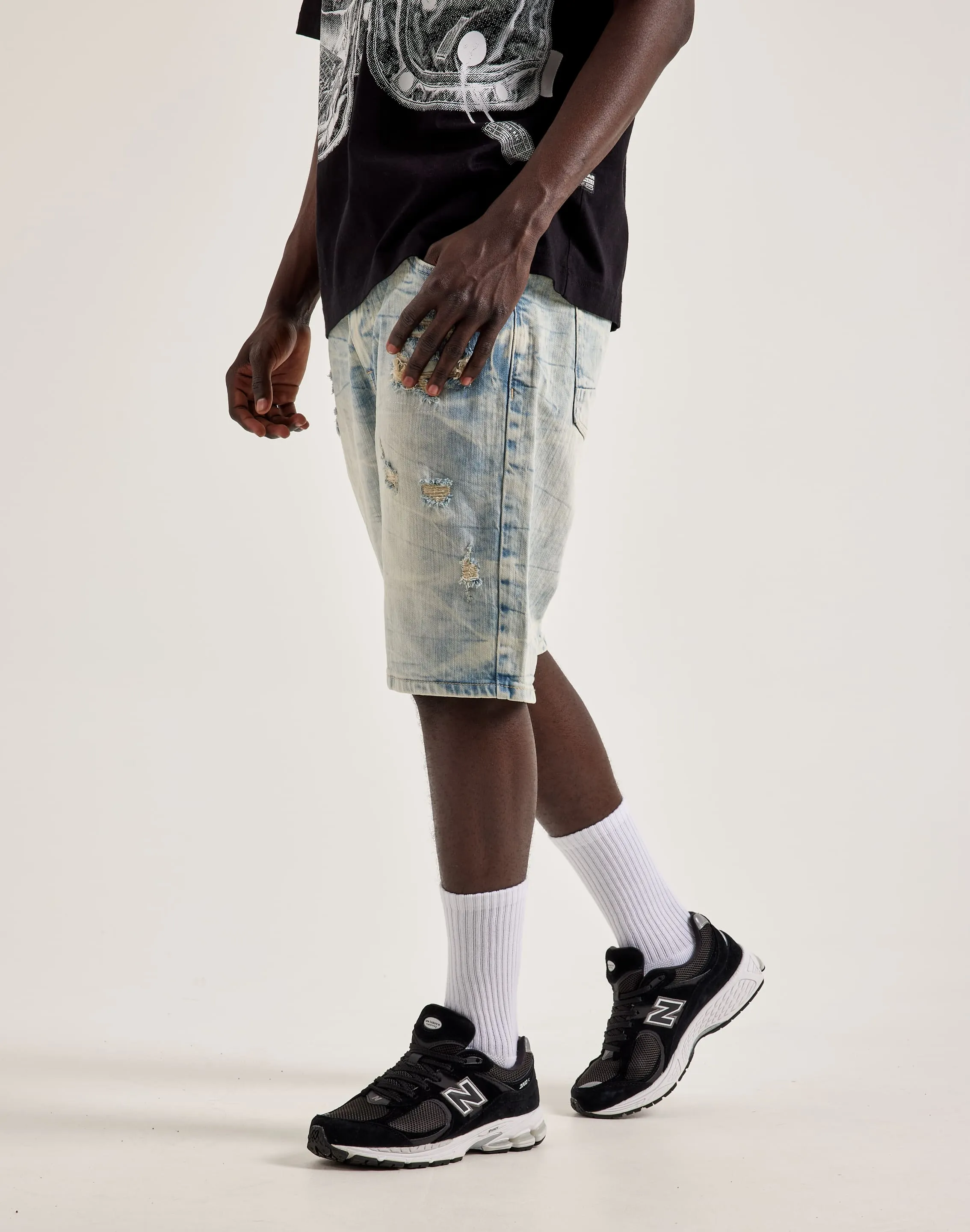 Smoke Rise Clean Hem Shorts