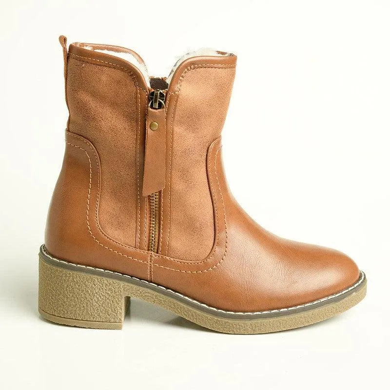 Soft Style by Hush Puppies Bosley Ankle Boot - Brown