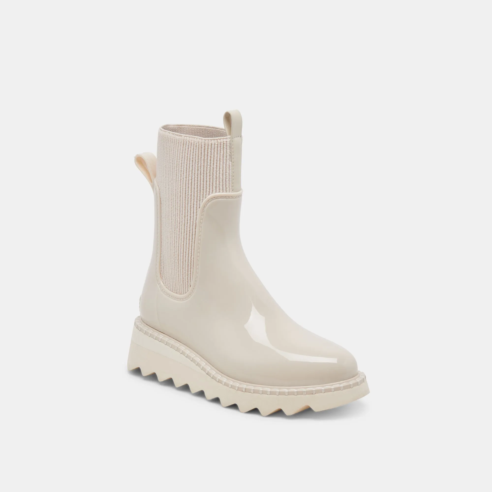 TROPIC H2O BOOTS IVORY PATENT STELLA