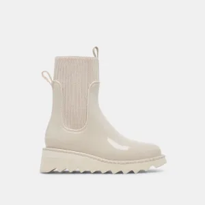 TROPIC H2O BOOTS IVORY PATENT STELLA
