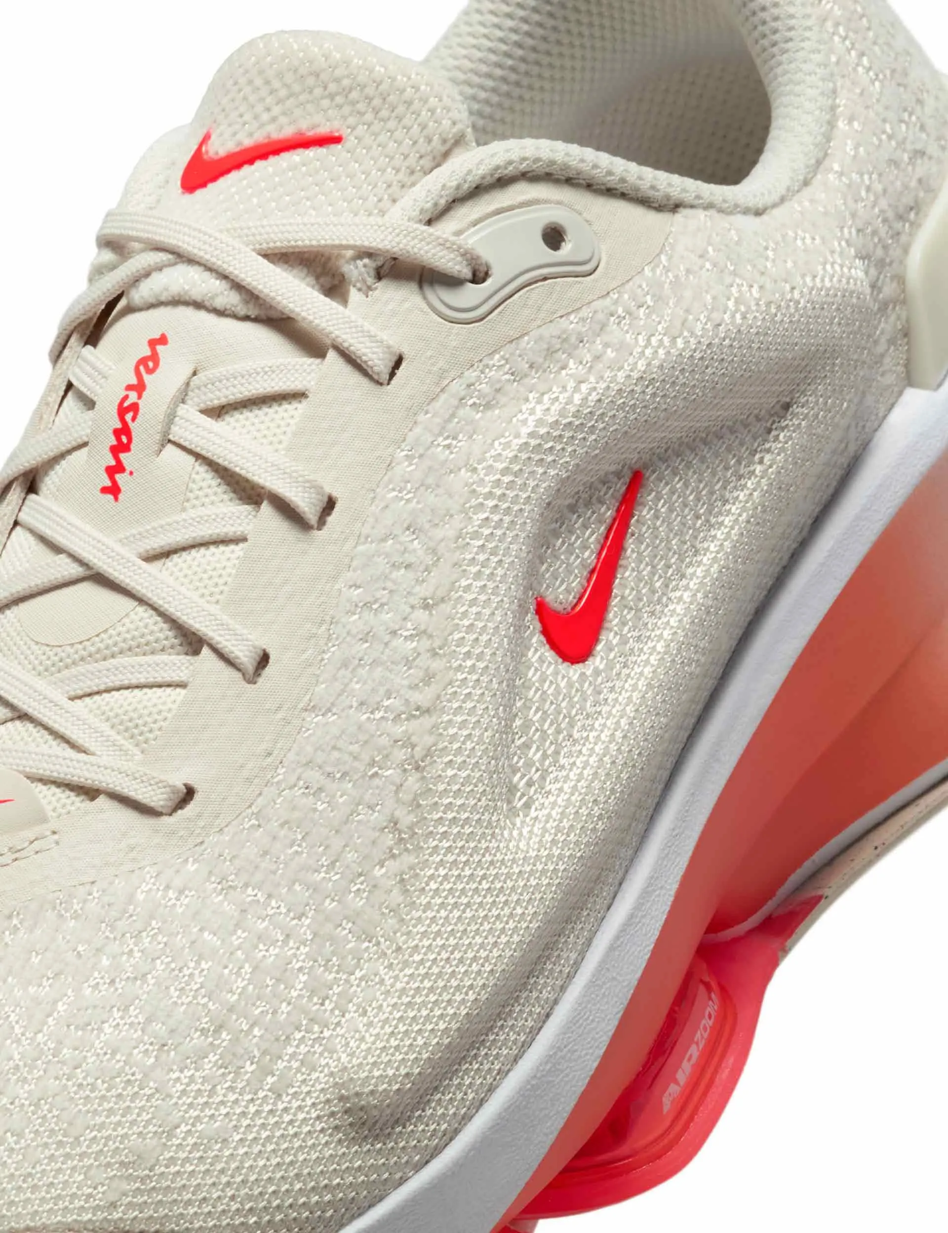 Versair Shoes - Light Orewood Brown/Bright Crimson/White