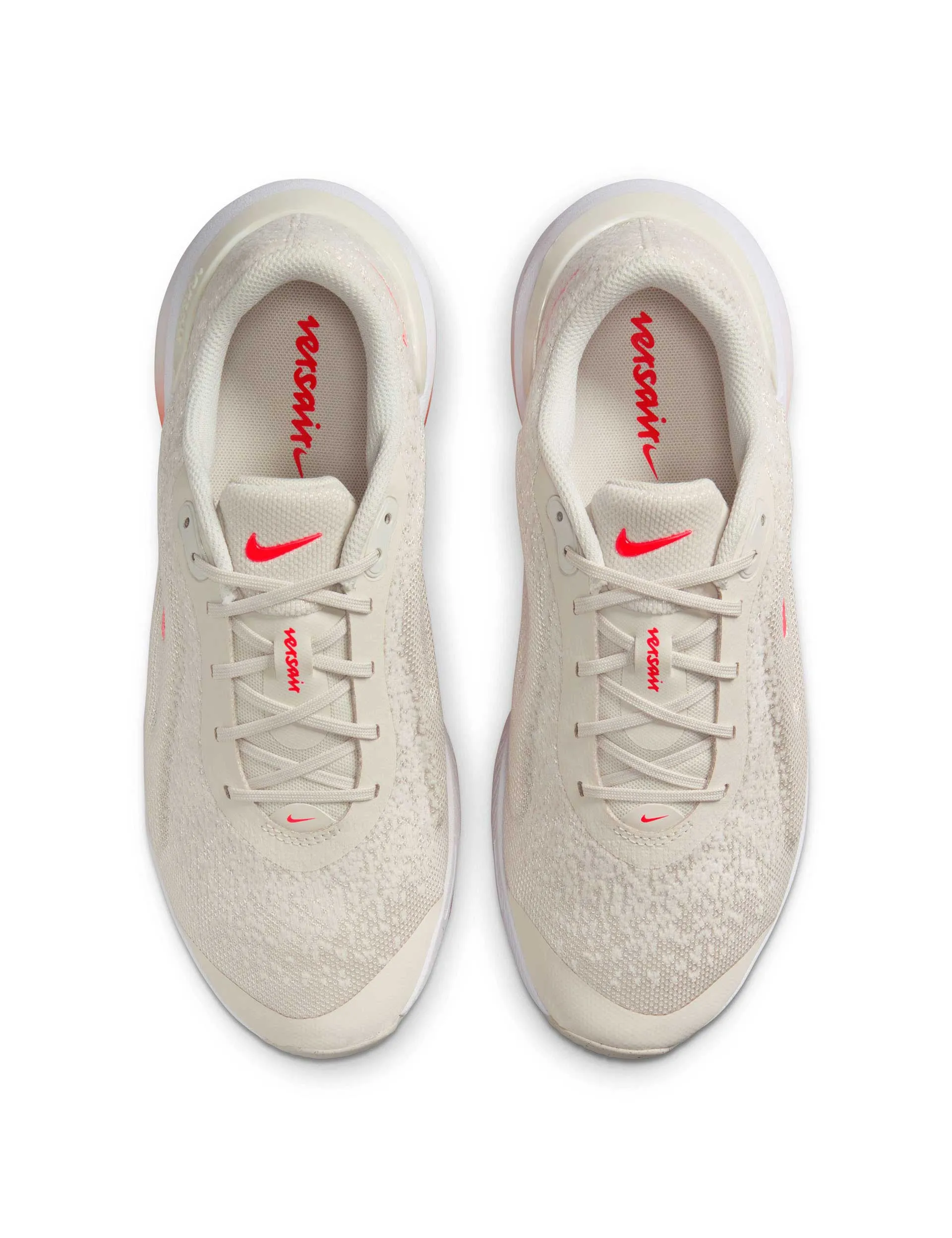 Versair Shoes - Light Orewood Brown/Bright Crimson/White