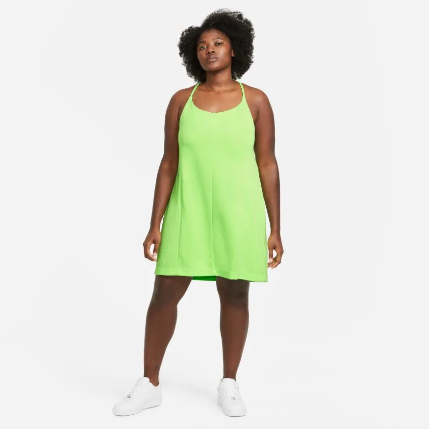 W NSW ICON CLASH DRESS LIME GLOW