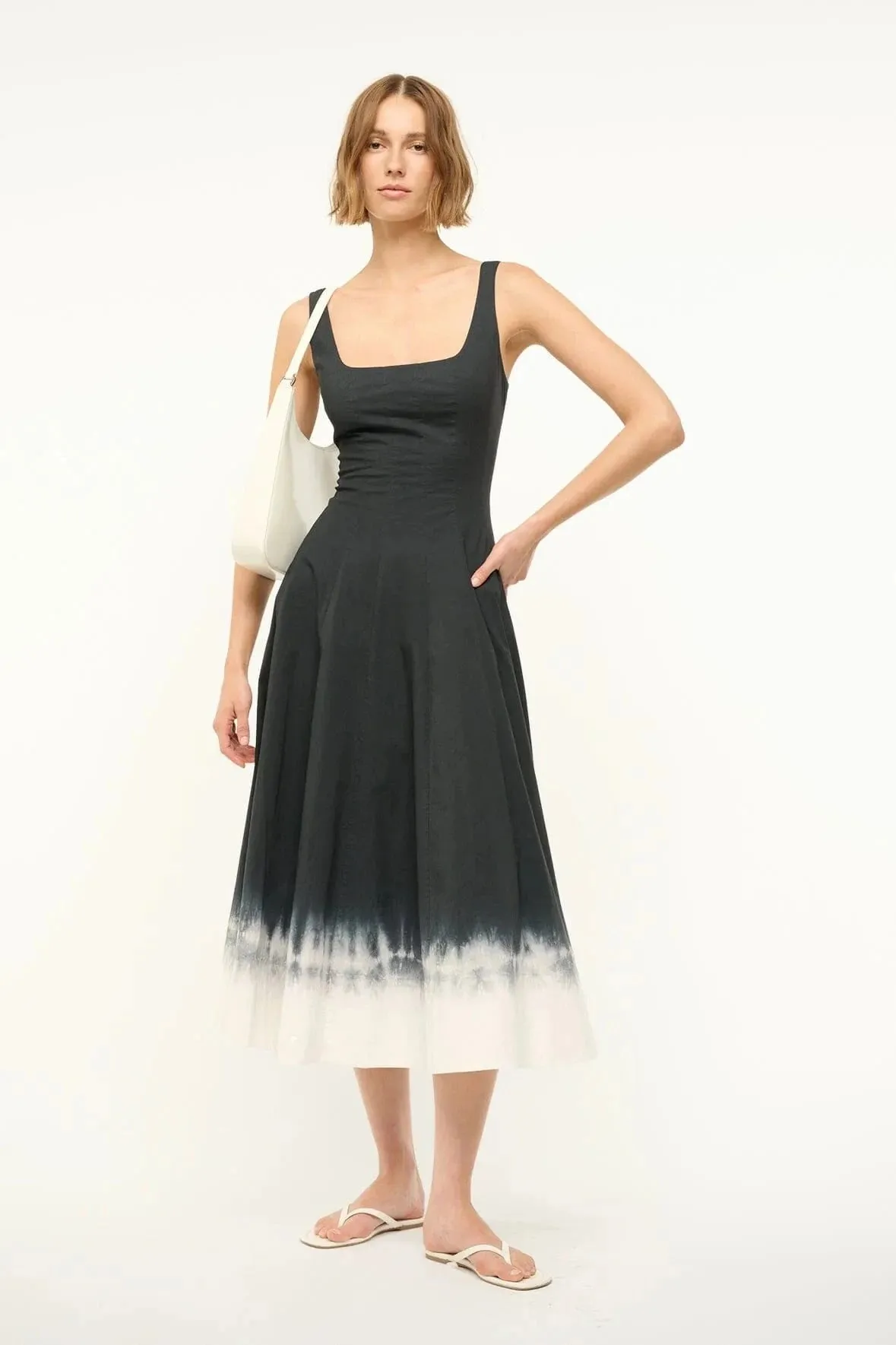 Wells Dress Onyx Tie Dye