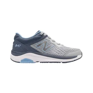 Women's 847v4 - Light Aluminum with Vintage Indigo and Team Carolina (B Width)