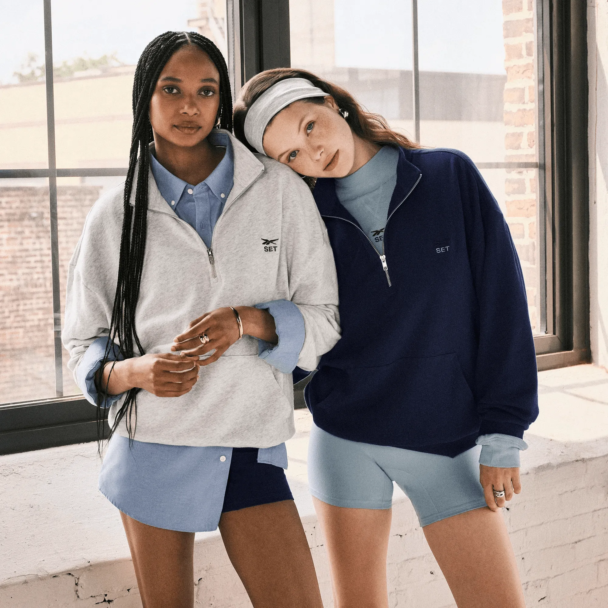 Women's Reebok x SET Classic Lightweight Quarter-Zip Sweatshirt