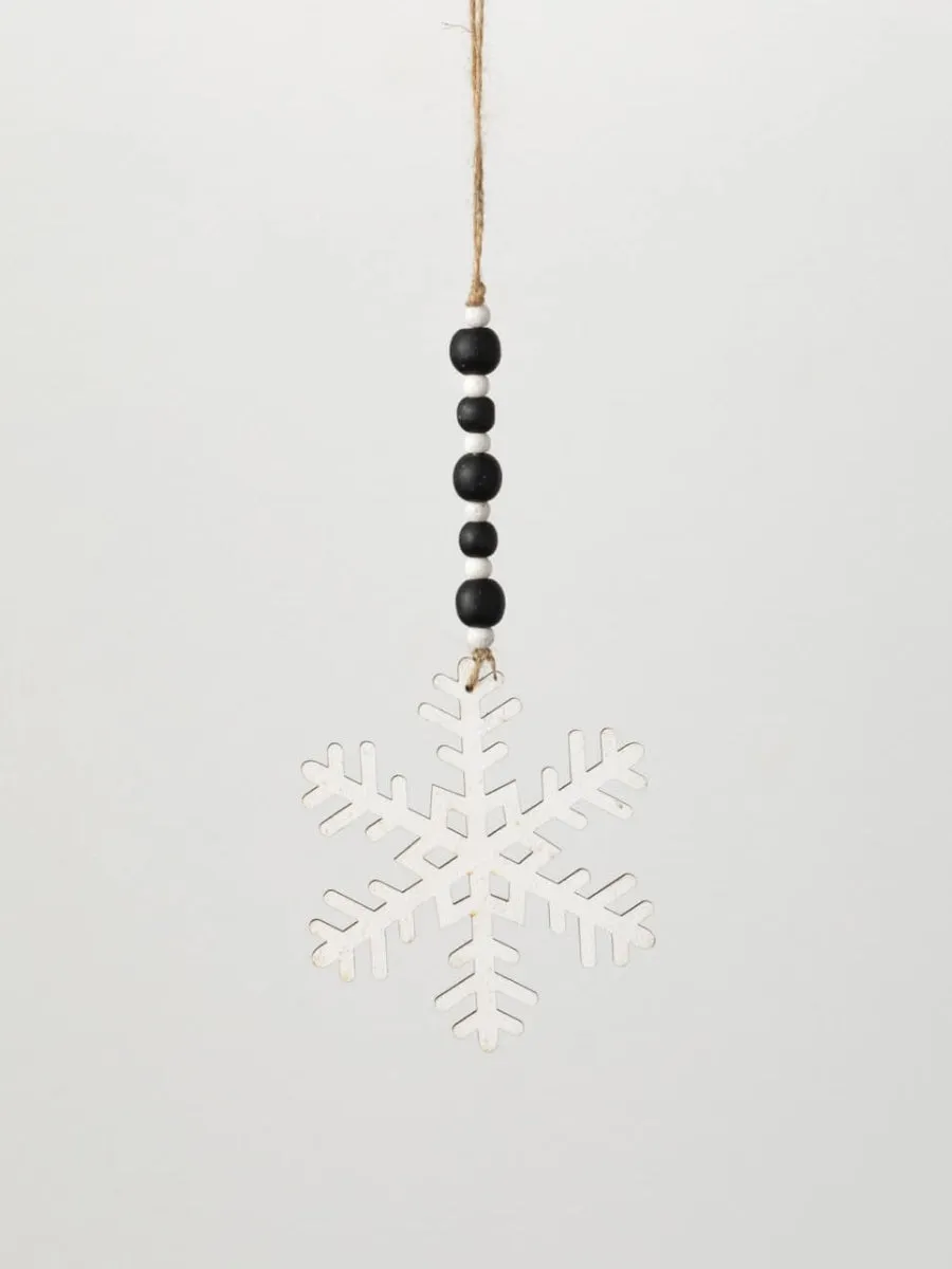 Wooden Snowflake Ornament