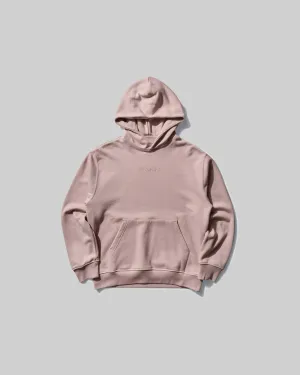 WORDMARK FLEECE PULLOVER HOODIE PINK OXFORD