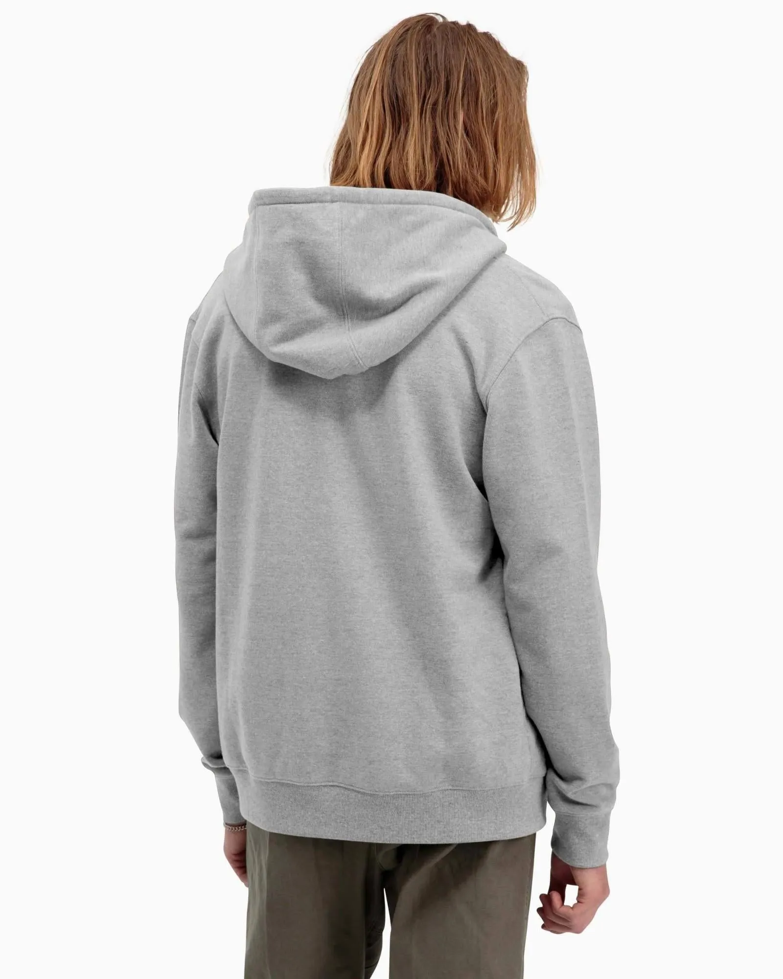 Zip Fleece Hoodie (Heather Grey)