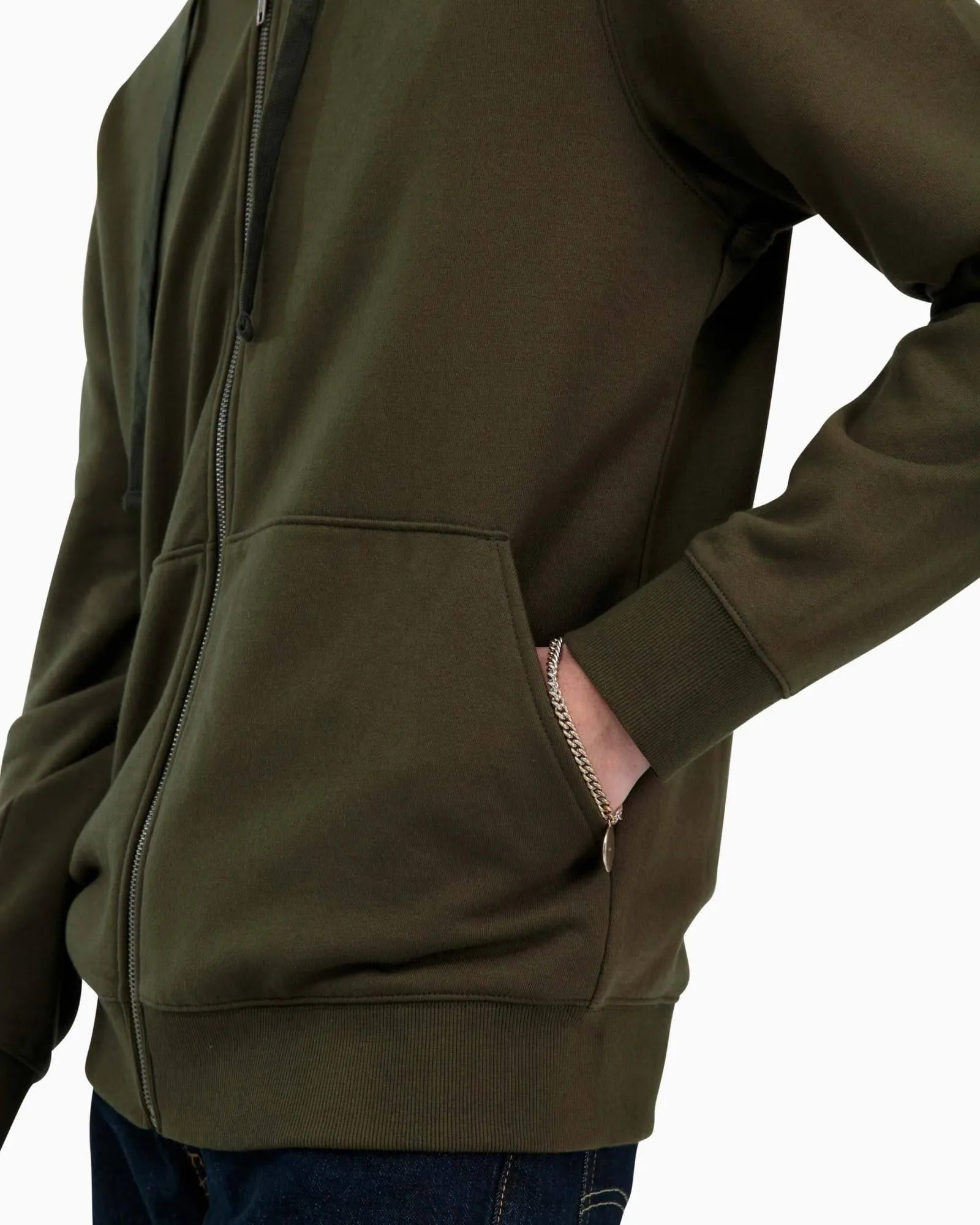 Zip Fleece Hoodie (Ivy)
