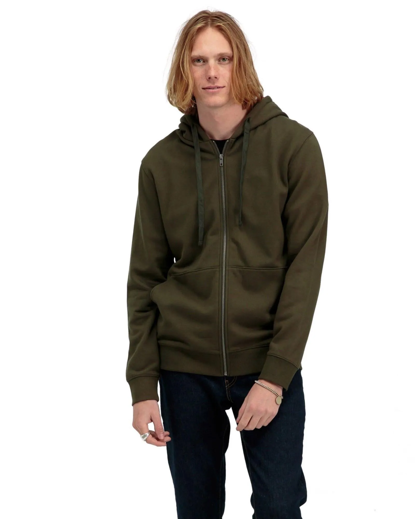 Zip Fleece Hoodie (Ivy)