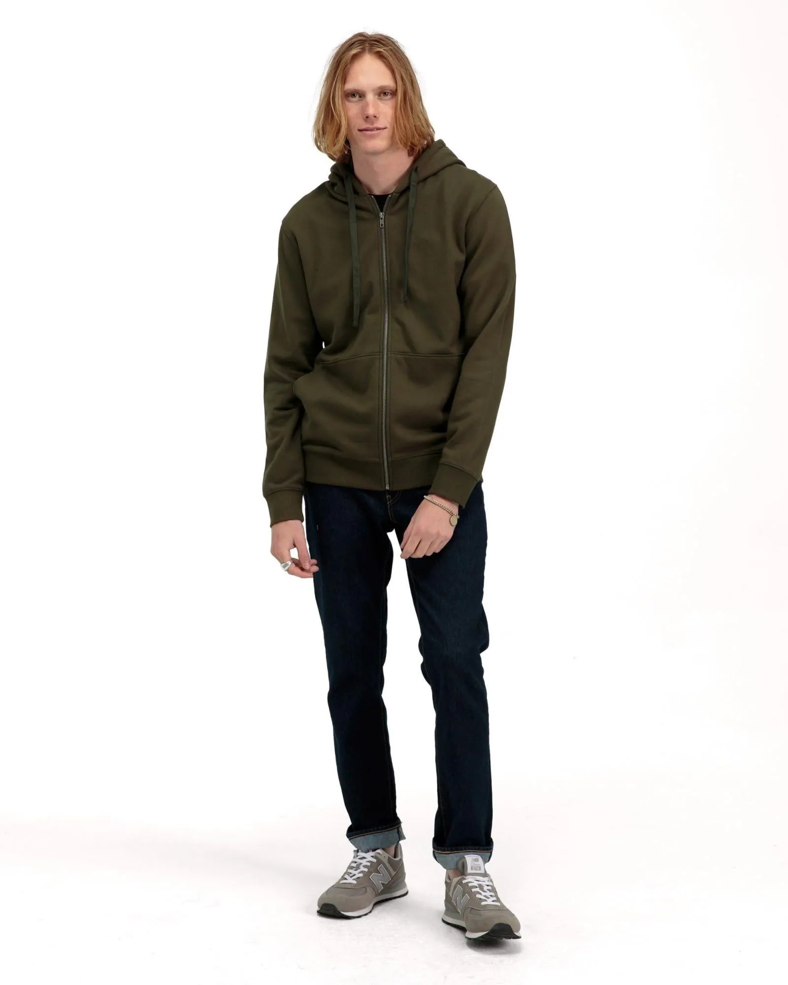 Zip Fleece Hoodie (Ivy)
