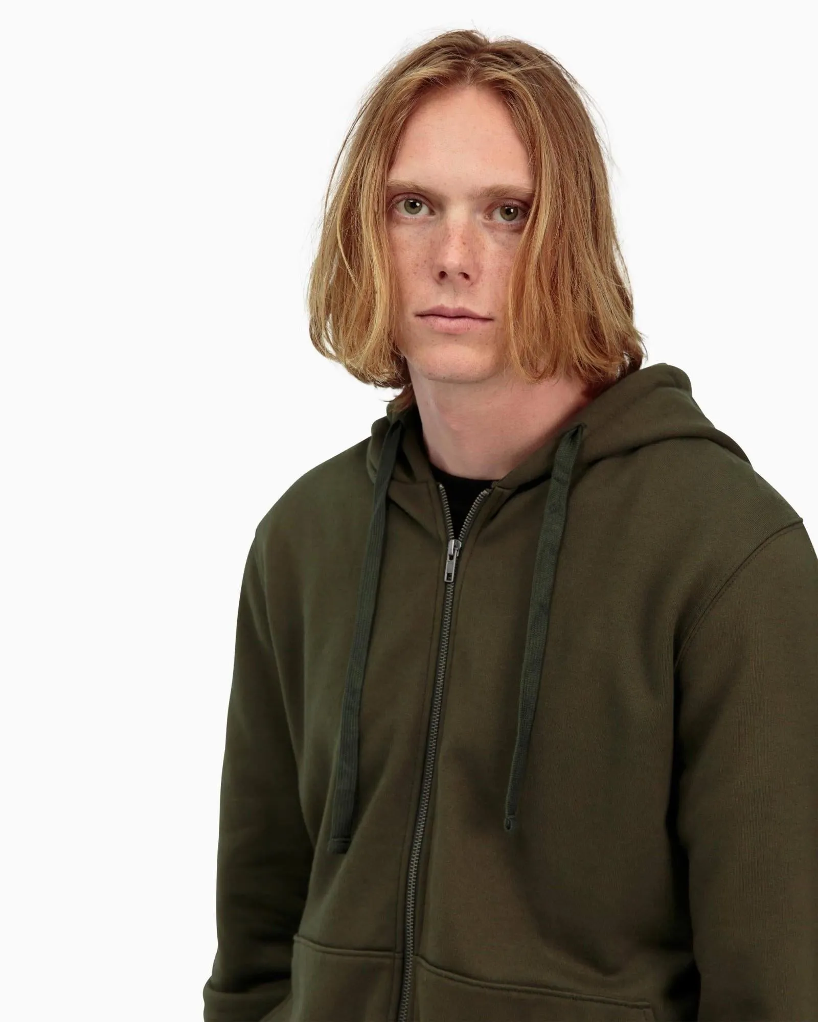 Zip Fleece Hoodie (Ivy)